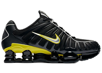 Nike Shox TL Black Dynamic Yellow Metallic Silver for sale