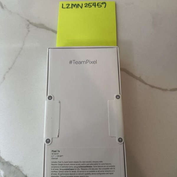 Google Pixel 7a - AT&T, 128 GB, Charcoal, 8 GB, GWKK3