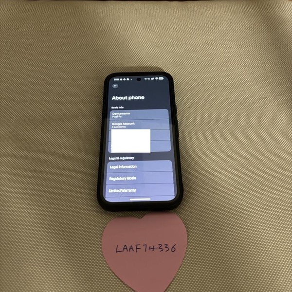 Google Pixel 9a - Unlocked, 128 GB, Obsidian, 8 GB