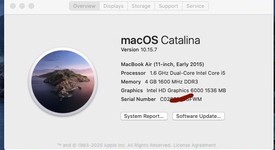 Good
													MacBook Air 2015 - 13" - Silver, 128 GB, 4 GB, photo 2 of 17