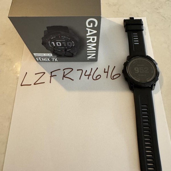 Garmin Fenix 7X - Black, Solar Sapphire