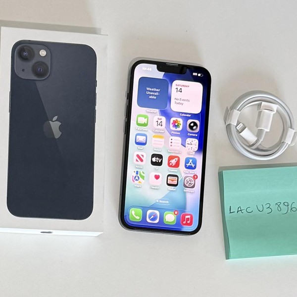 Apple iPhone 13 - Cricket, 128 GB, Midnight, A2482