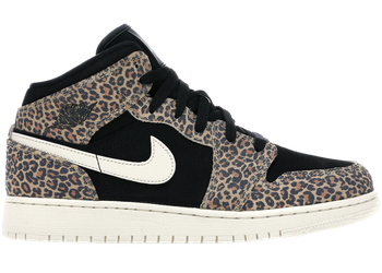 Jordan 1 Mid SE Leopard (GS) for sale