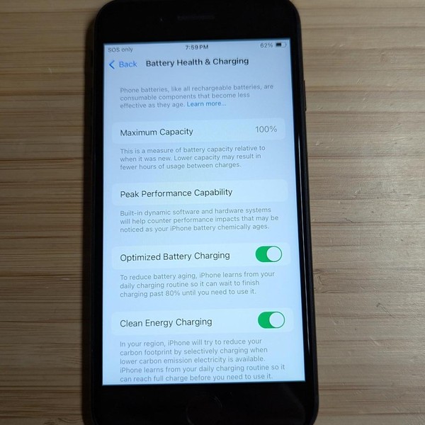 Apple iPhone SE 3rd Gen 2022 - T-Mobile, 64 GB, Midnight, A2595