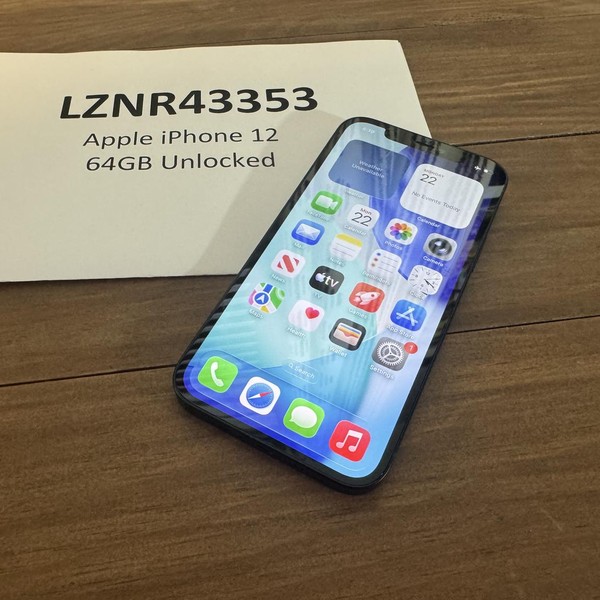 Apple iPhone 12 - Unlocked, 64 GB, Black, A2172