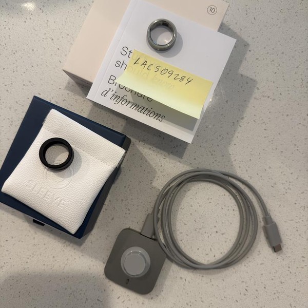 Oura Ring Gen 4 - Brushed Silver, Size 10