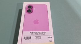 New
													Apple iPhone 16 - Unlocked, Pink, 256 GB, A3081, photo 1 of 3