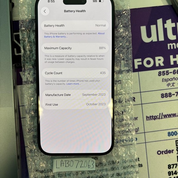 Apple iPhone 15 Pro - Unlocked, 128 GB, Blue, A2848