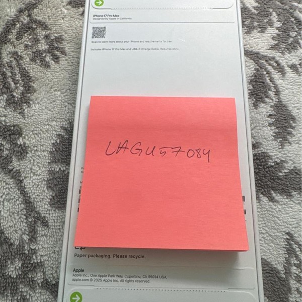 Apple iPhone 17 Pro Max - Verizon, 256 GB, Silver, A3257
