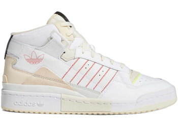 adidas Forum Exhibit Mid White Beige Red for sale