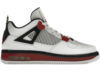 Jordan Fusion 4 Varsity White Red for sale