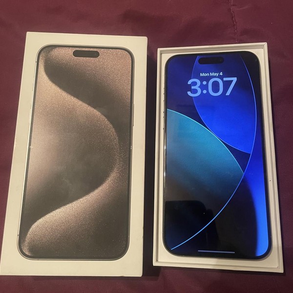 Apple iPhone 15 Pro Max - Unlocked, 256 GB, Natural, A2849