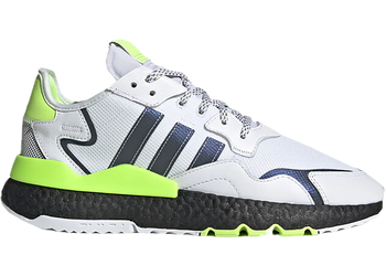 adidas Nite Jogger Cloud White Signal Green for sale