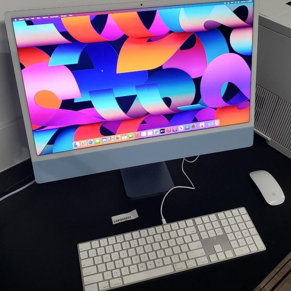 iMac 2021 24 inch - 256 GB, Blue, 8 GB, Apple M1