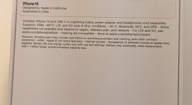 New
													Apple iPhone 14 - Metro by T-Mobile, Midnight, 128 GB, A2649, photo 2 of 3