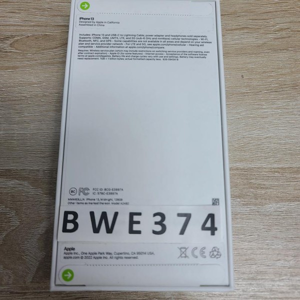 Apple iPhone 13 - Metro by T-Mobile, 128 GB, Midnight, A2482