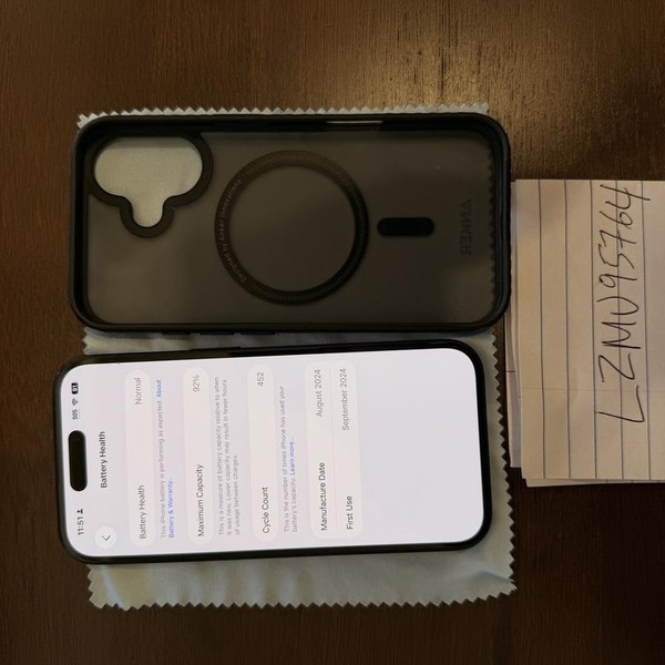 Apple iPhone 16 - Verizon, 128 GB, Black, A3081