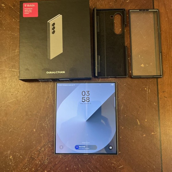 Samsung Galaxy Z Fold6 - T-Mobile, 256 GB, Silver, 12 GB, SM-F956U