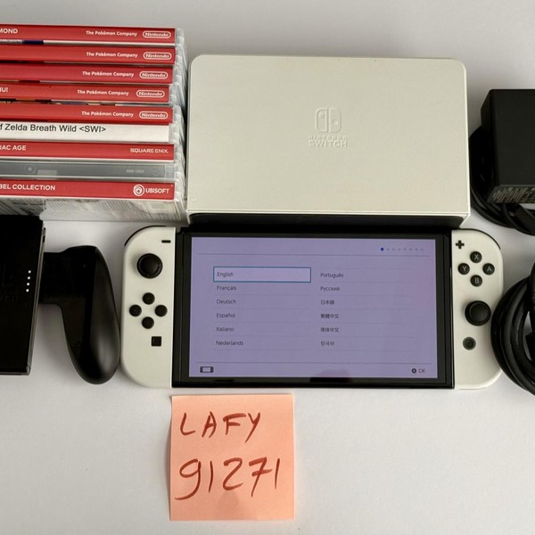 Nintendo Switch - OLED - 64 GB, White