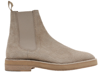 Yeezy Chelsea Boot Thick Shaggy Suede Taupe for sale