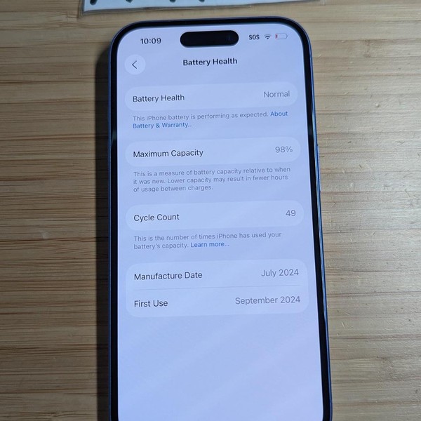 Apple iPhone 16 - AT&T, 128 GB, Ultramarine, A3081
