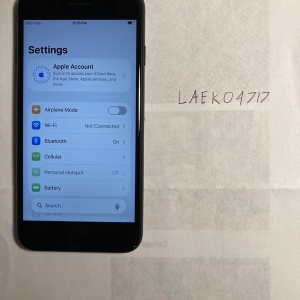 Apple iPhone SE 3rd Gen 2022 - Unlocked, 64 GB, Midnight, A2595