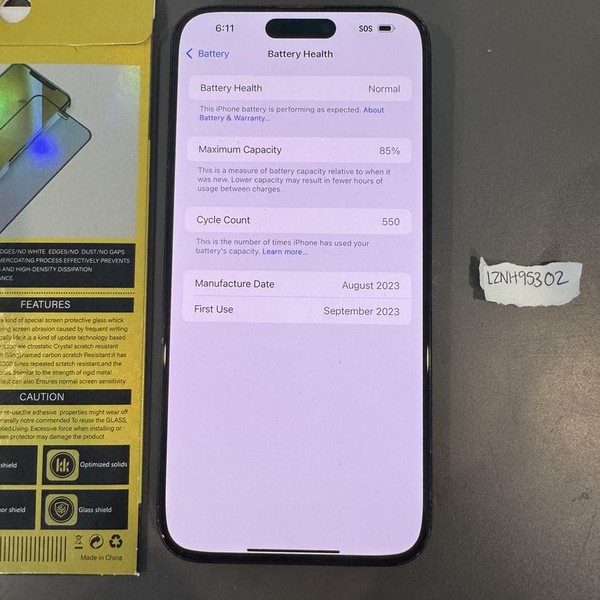 Apple iPhone 15 Pro Max - Unlocked, 256 GB, Black, A2849