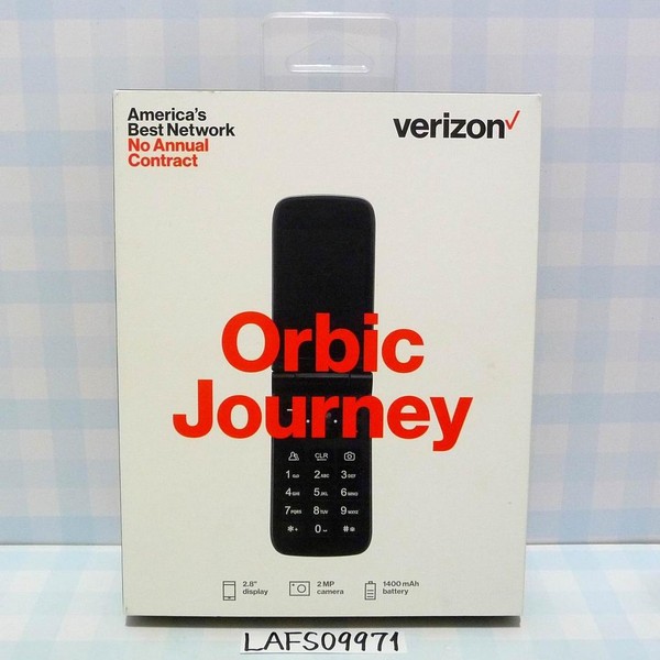 Orbic Journey V - Verizon, 8 GB, Black