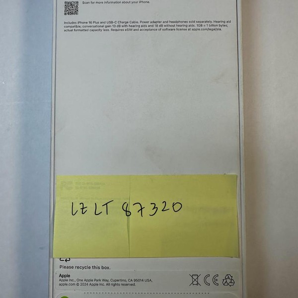 Apple iPhone 16 Plus - Verizon, 128 GB, Ultramarine, A3082