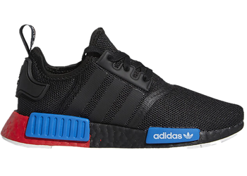 adidas NMD R1 Black Red Blue (GS) for sale