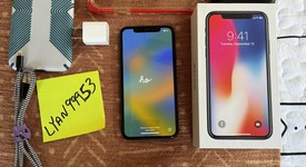 Good
													Apple iPhone X - Unlocked, Gray, 64 GB, A1901, GSM, photo 1 of 6