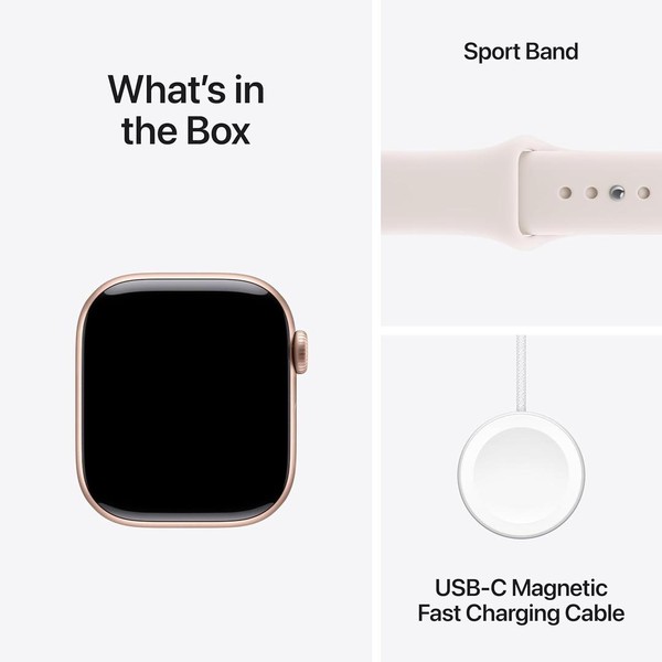 Apple Watch Series 10 42mm - Unlocked, Rose Gold, A3001 - Cellular, Aluminum