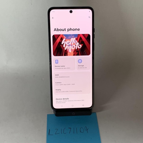 Motorola Razr Plus (2023) - Unlocked, 256 GB, Black, 8 GB