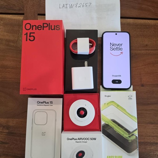 OnePlus 15 - Unlocked, 512 GB, Sand Storm, 16 GB