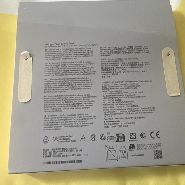 Google Pixel 10 Pro Fold - Unlocked, 256 GB, Moonstone, GU0NP