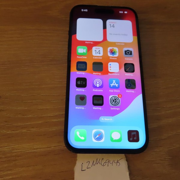 Apple iPhone 15 - Unlocked, 128 GB, Black, A2846