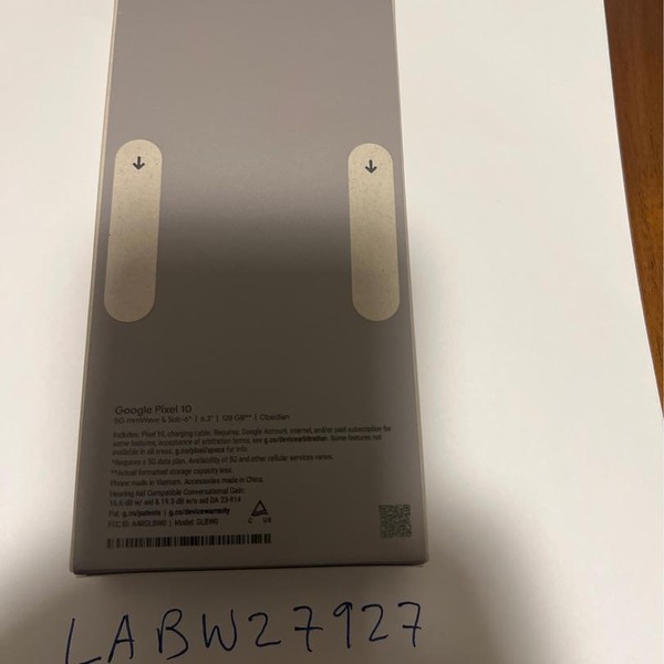 Google Pixel 10 - T-Mobile, 128 GB, Obsidian, GLBW0