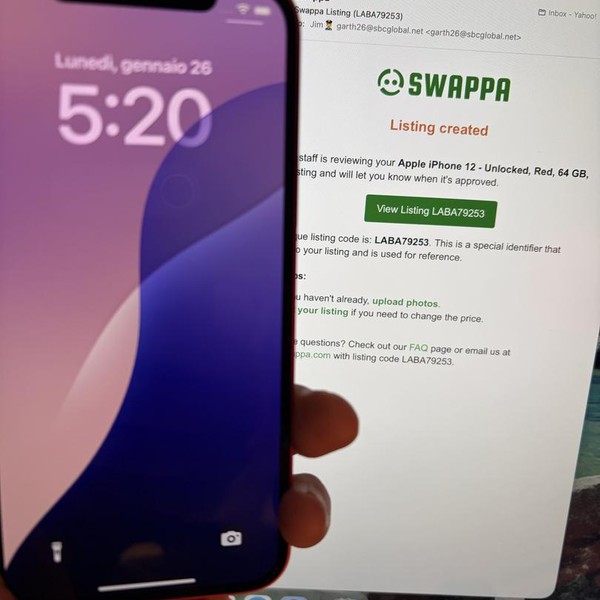 Apple iPhone 12 - Unlocked, Red, 64 GB, A2172