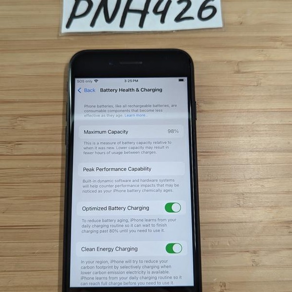 Apple iPhone SE 3rd Gen 2022 - Unlocked, 128 GB, Midnight, A2595