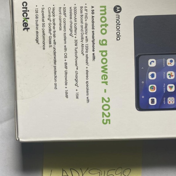 Moto G Power 5G (2025) - Cricket, 128 GB, Slate Gray, 8 GB