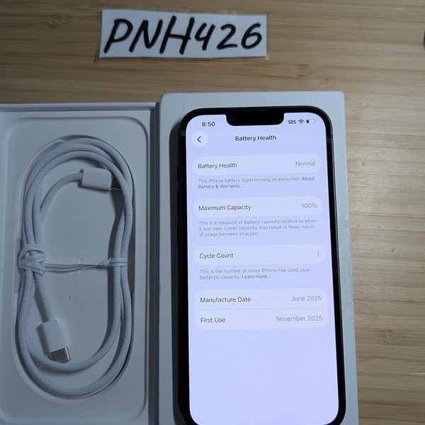 Apple iPhone 16e - Unlocked, 128 GB, Black, A3212