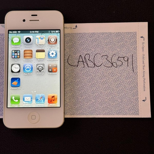 Apple iPhone 4S - Unlocked, 64 GB, White, A1387