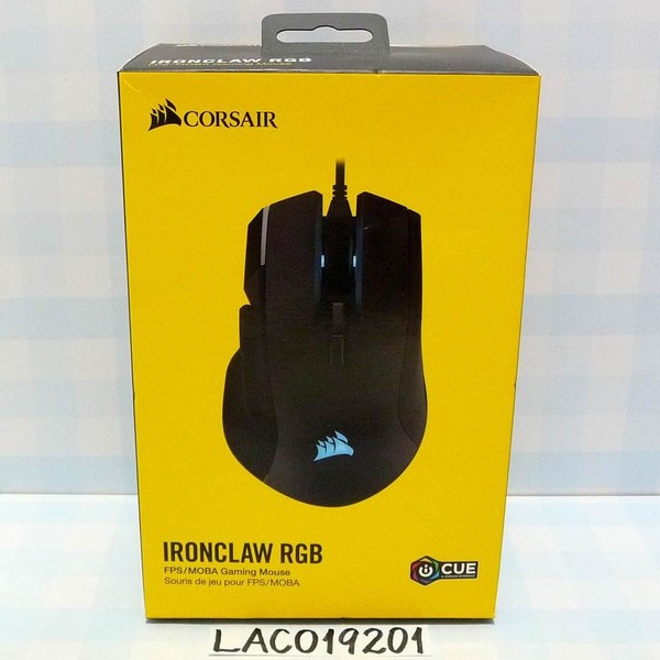 Corsair Ironclaw RGB Gaming Mouse - Black