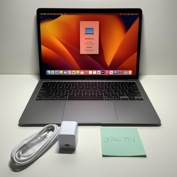 MacBook Air 2020 - 13 inch - 256 GB, Gray, 8 GB, Apple M1