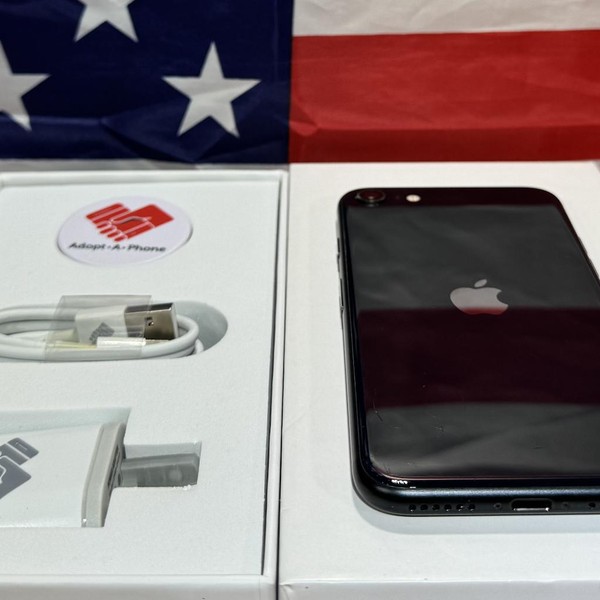 Apple iPhone SE 3rd Gen 2022 - Unlocked, Midnight, 64 GB, A2595