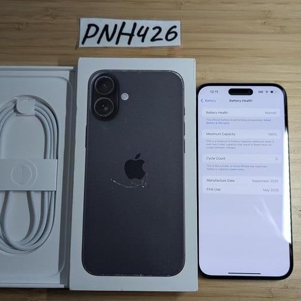 Apple iPhone 16 Plus - Unlocked, 128 GB, Black, A3082