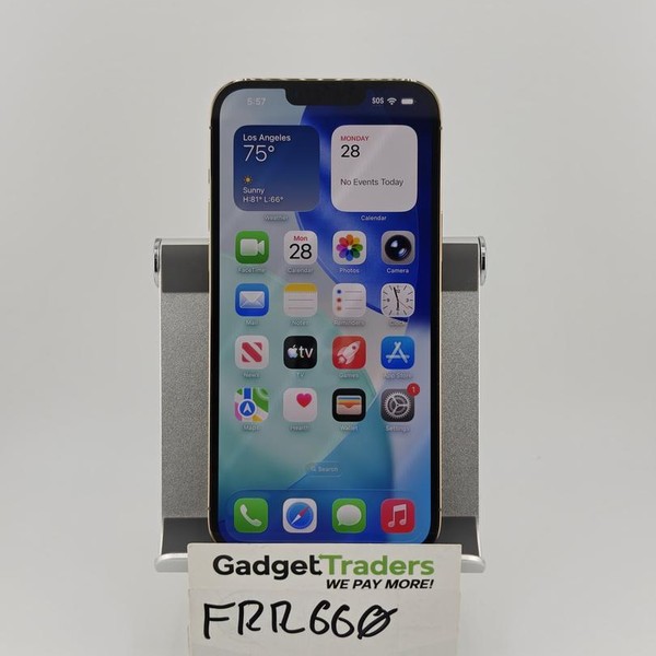 Apple iPhone 13 Pro Max - Unlocked, 128 GB, Gold, A2484