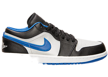 Jordan 1 Low Black Game Royal Metallic Platinum for sale