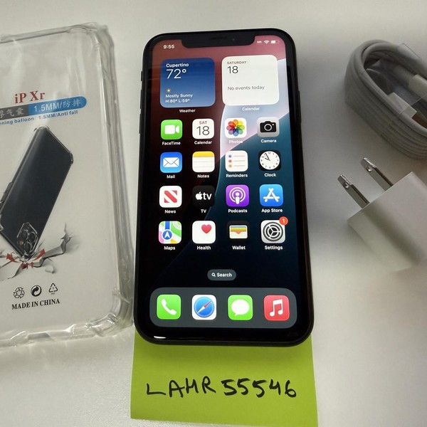 Apple iPhone Xr - Unlocked, 64 GB, Black, A1984