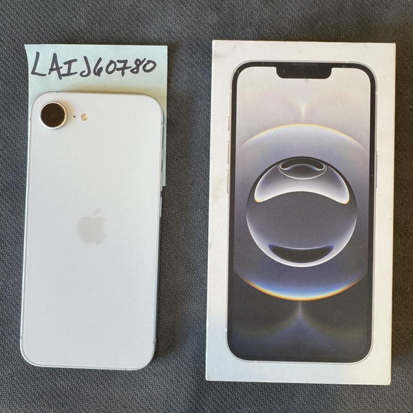 Apple iPhone 16e - Unlocked, 128 GB, White, A3212